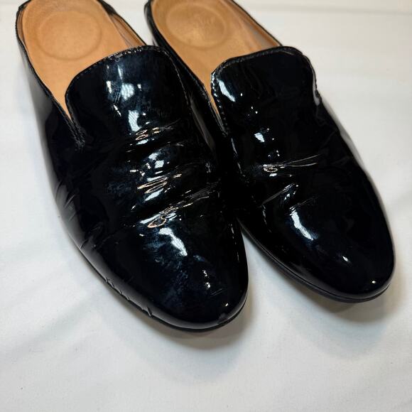 Dansko Lexie Mule Black Patent Leather Slip On Clog Womens 40 Comfort Shoe - Picture 4 of 12